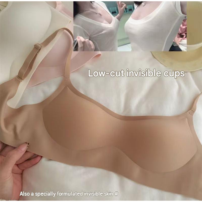 Cotton Bra Everyday - New Women Seamless Low-necked Bra Summer