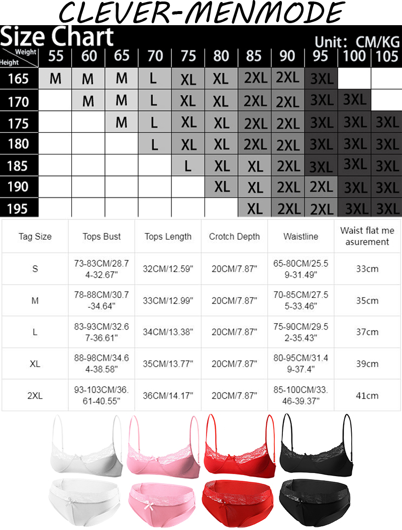 Men's Sexy Lace Adjustable Bra - огляд і ціна Lace Bralette Set