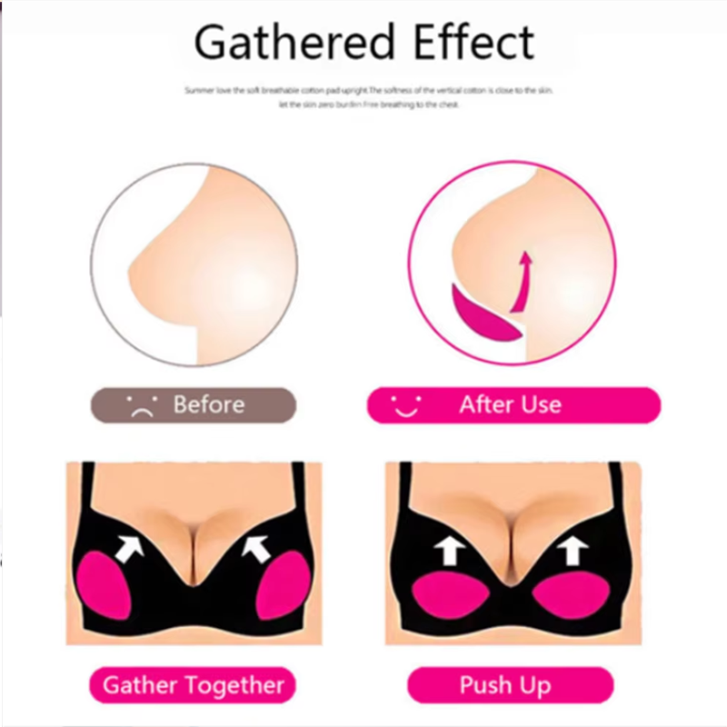 1Pair Silicone Bra Inserts Bre - огляд і ціна Push Up Bra Silicone