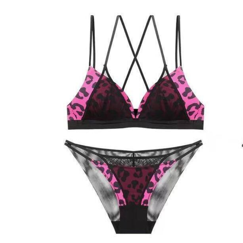 YANFENPRO Stylish Leopard Prin - огляд і ціна Lace Bralette Set