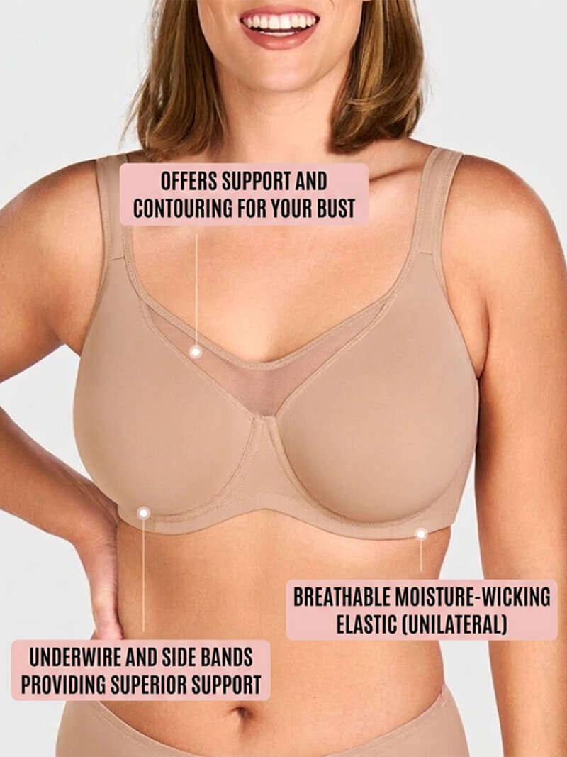 Women's Soft Underwire Minimiz - огляд і ціна Wirefree Bra Comfort