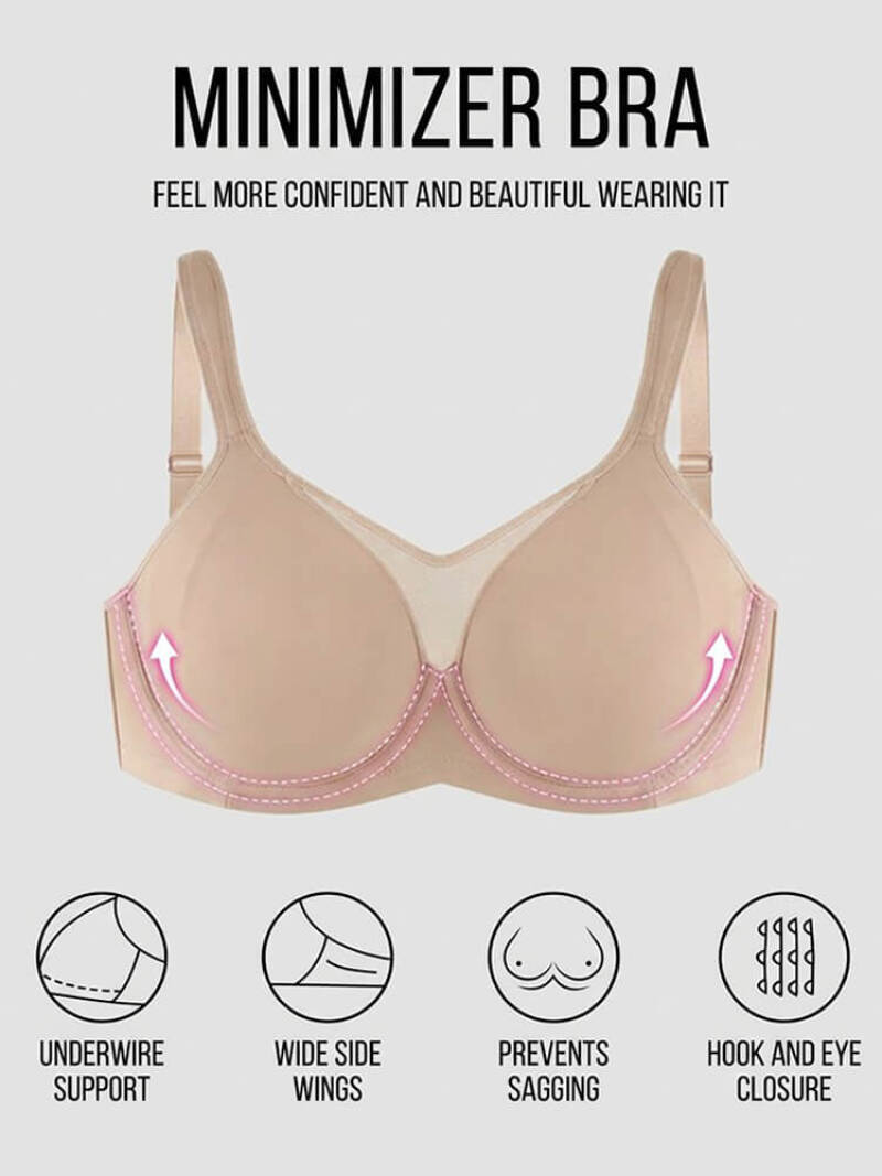 Women's Soft Underwire Minimiz - огляд і ціна Wirefree Bra Comfort